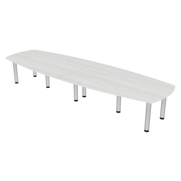 Skutchi Designs 45 in W, 120 in L, 29 in H, Engineered Wood Top, White HAR-ABOT-46119-PT-WC - main